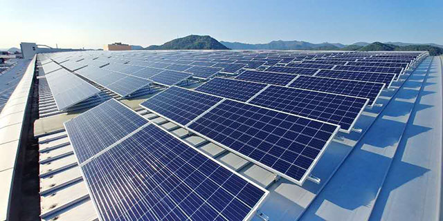 Driehoekbeugel voor plat dak voor montage op zonne-energie