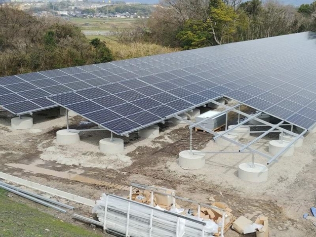 Aluminium grondmontagestructuur voor zonne-PV-systemen
