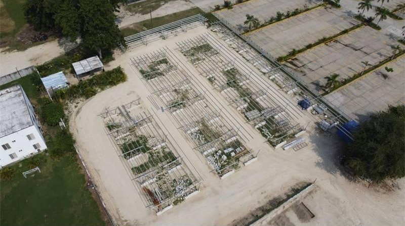 Op maat gemaakt geanodiseerd aluminium zonne-parkeeroverkappingsontwerp