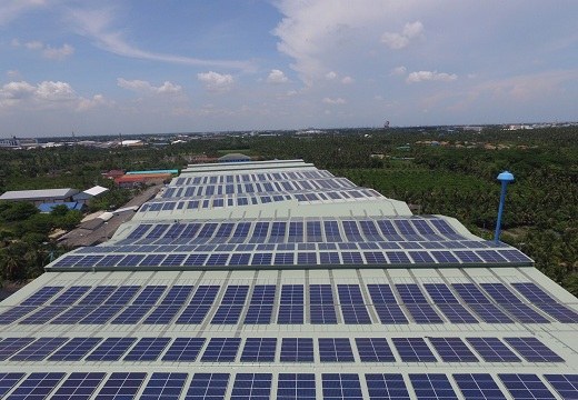 pv montagesystemen dakpaneel installatie thailand 2MW
